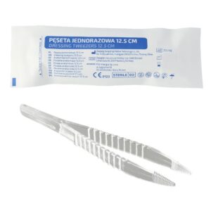 Sterile Pinzette h.u. 12,5 cm transparent